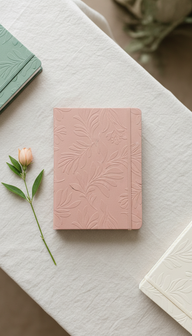 Botanical Soft-Touch Journal